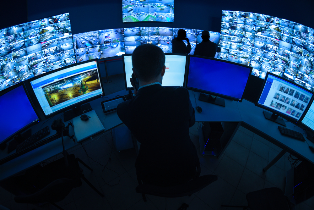 Sala de segurança Cctv
