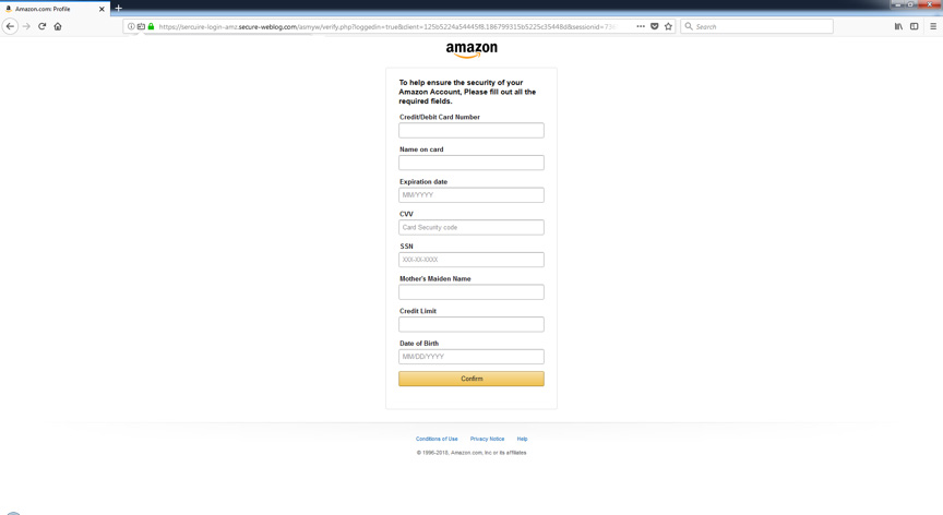 E-mail de phishing da Amazon-2